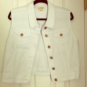 Ci Sono  white jean vest